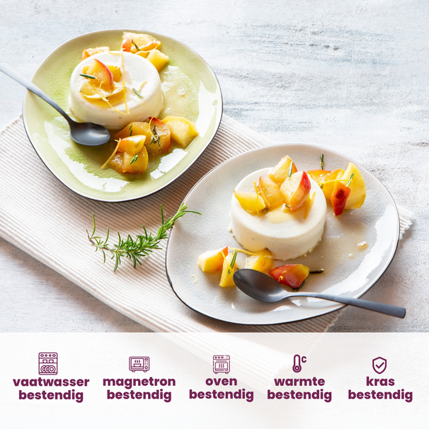 Set d'assiettes Cosy&Trendy - Assiettes a petit-déjeuner - 19,5x16cm - 10 pièces