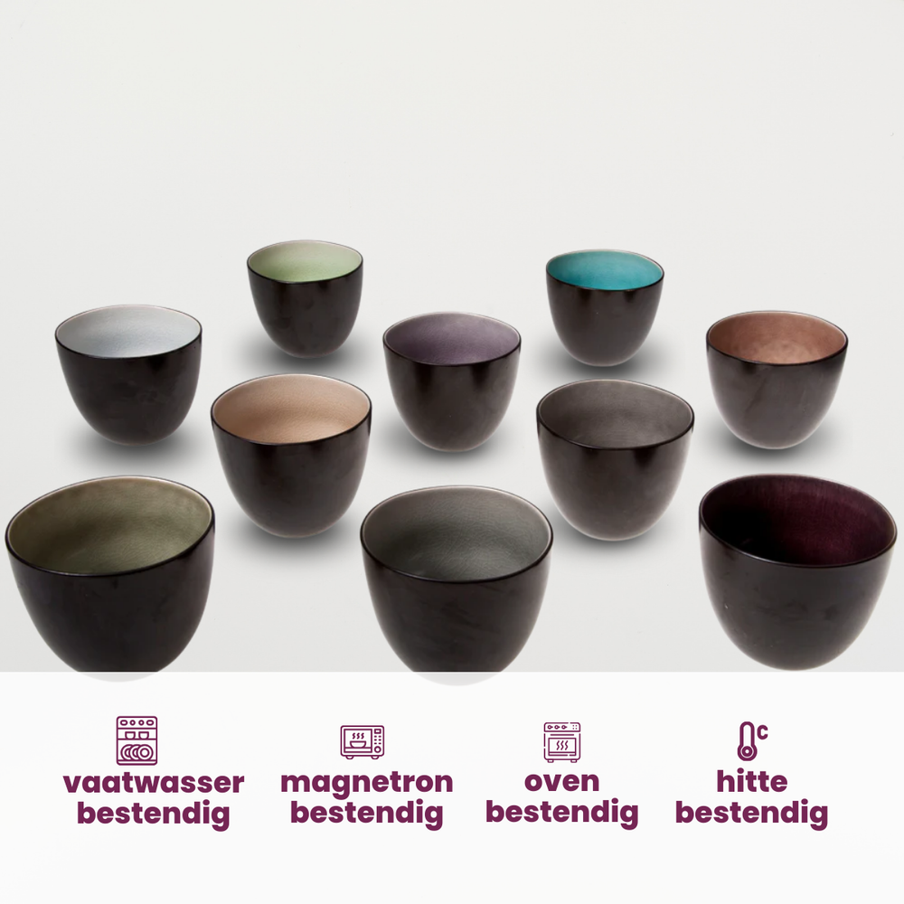 Set de tasses a cafe Cosy&Trendy - Tasse a cafe - Streetfood - 230ml - 10 pièces