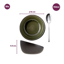 Ensemble de bols Cosy & Trendy - Bol à soupe - Streetfood - 700 ml - 10 pièces