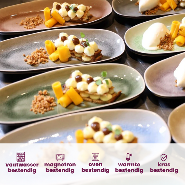 Set d'assiettes à tapas Cosy&Trendy - Petitfour - Streetfood - 13 cm - 10 pièces