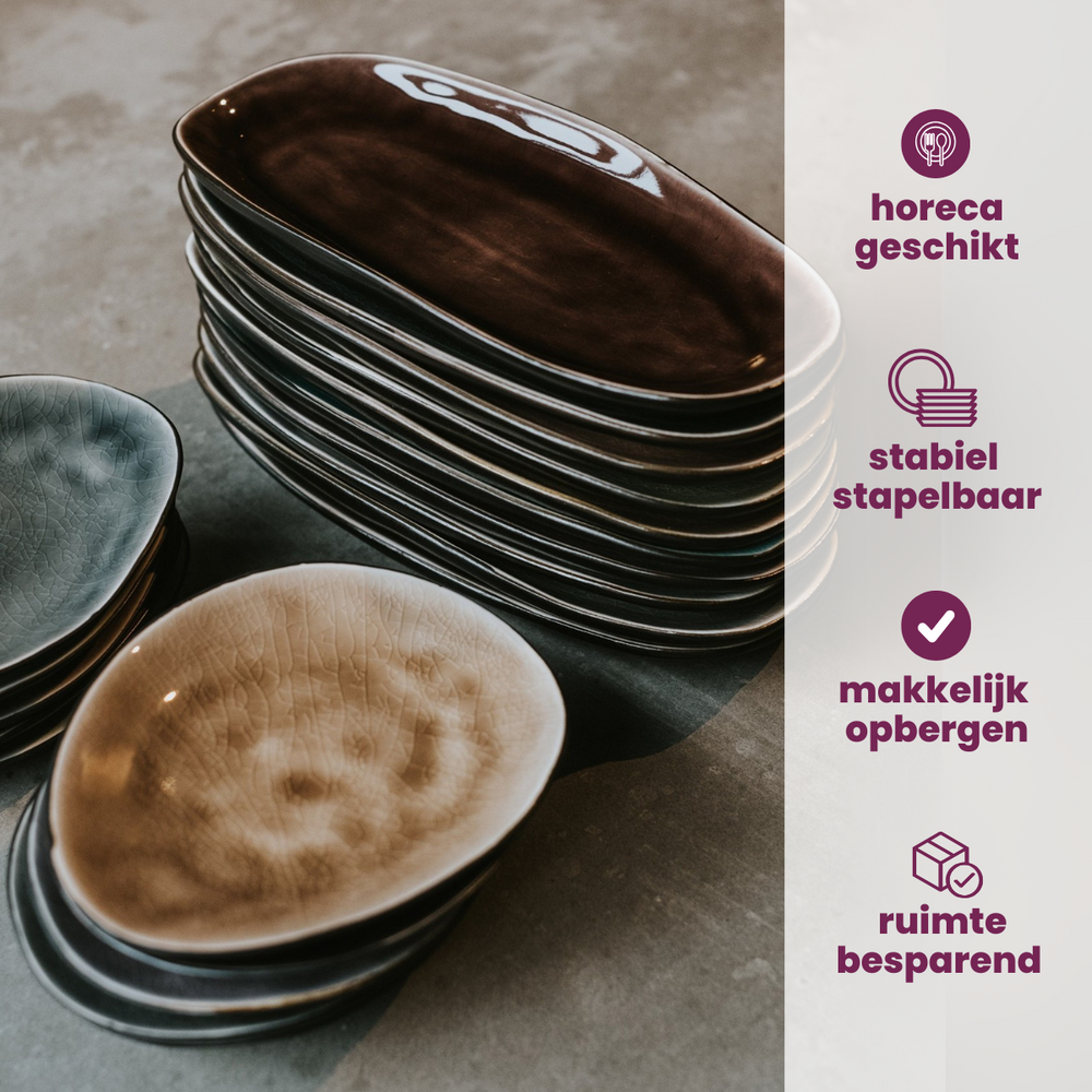 Set de vaisselle Cosy & Trendy - Assiettes à dîner - Streetfood - 20 pièces