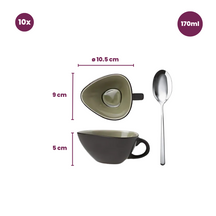 Ensemble de saucières Cosy & Trendy - Streetfood - 170 ml - 10 pièces