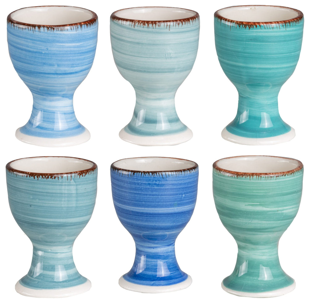 Set de coquetiers Cookinglife - Coquetiers en céramique - Delice Blue - 6 pièces