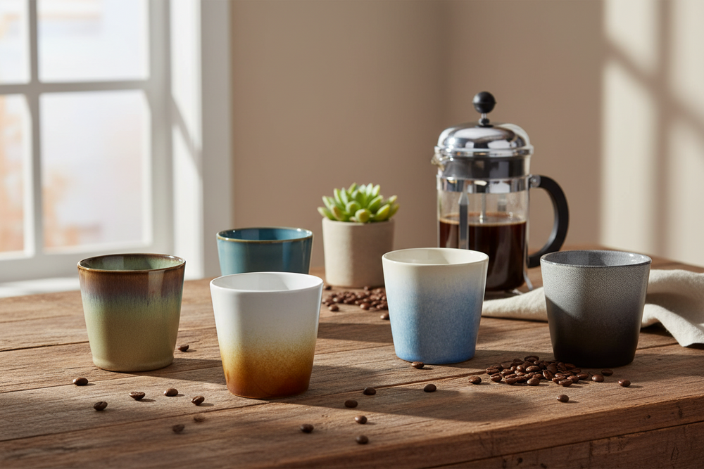 Set café Studio Tavola - Tasses café&cappuccino - Storm - 200/310ml - 12 pièces