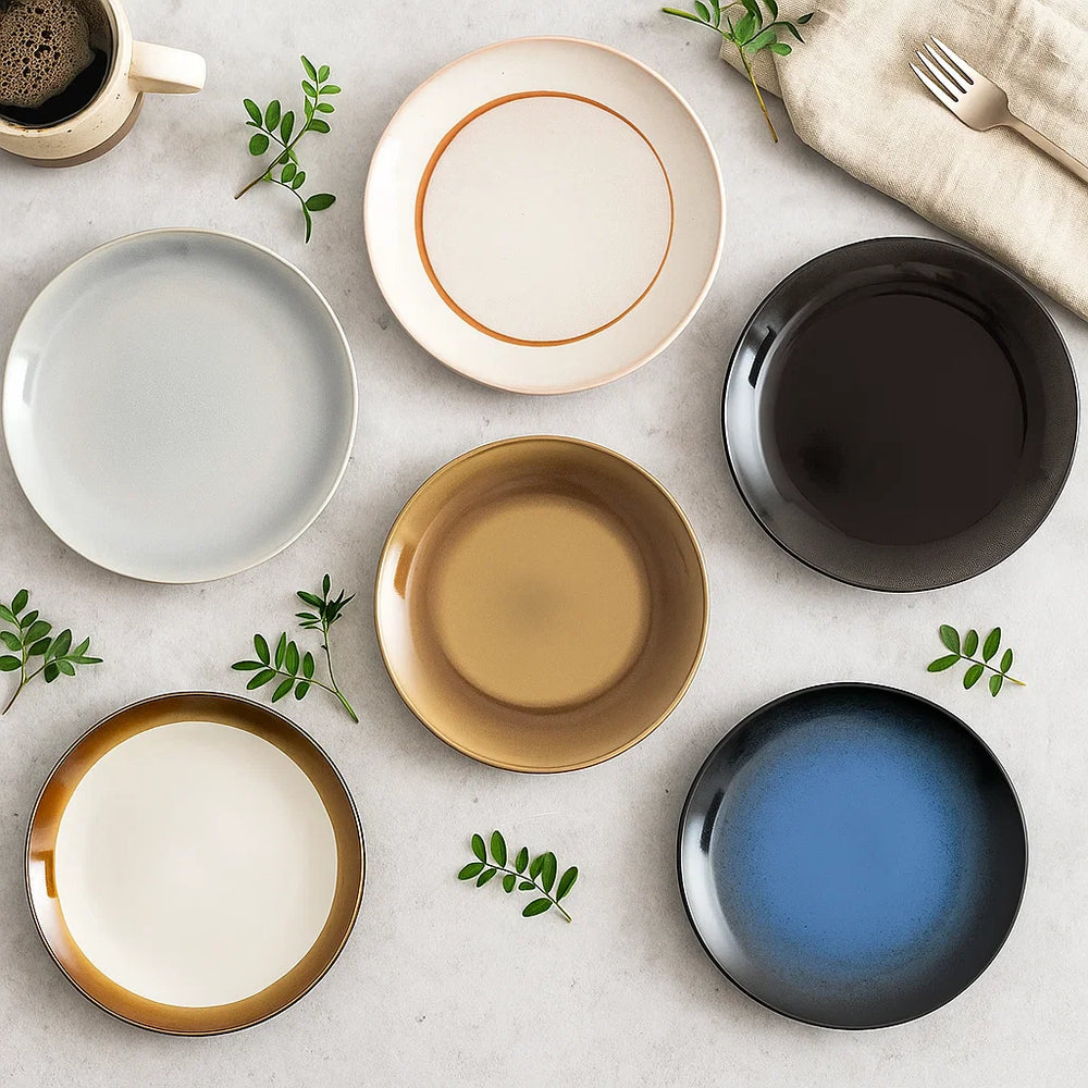 Set d'assiettes Studio Tavola - Assiettes à dessert - Earth - 20 cm - 6 pièces