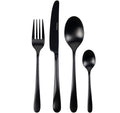 Set de couverts Studio Tavola - Couverts noirs - Bestek - 4 personnes - 16 pièces