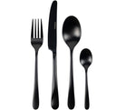 Set de couverts Studio Tavola - Couverts noirs - Bestek - 4 personnes - 16 pièces