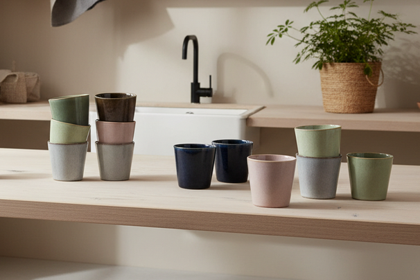 Ensemble de tasses Studio Tavola - Tasses café et cappuccino - Wind - 12 pièces