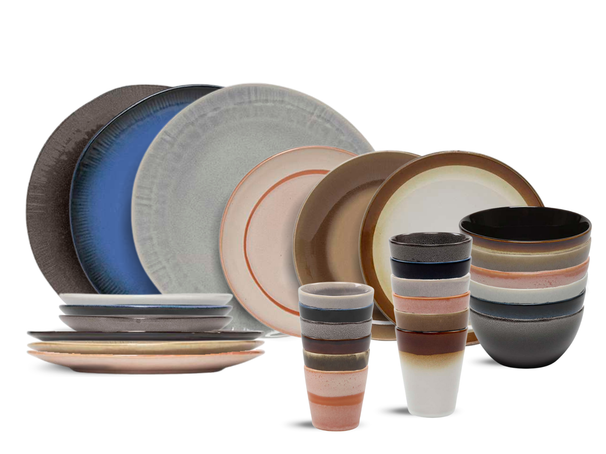 Ensemble de vaisselle Studio Tavola - Service 6 personnes - Earth - 30 pièces