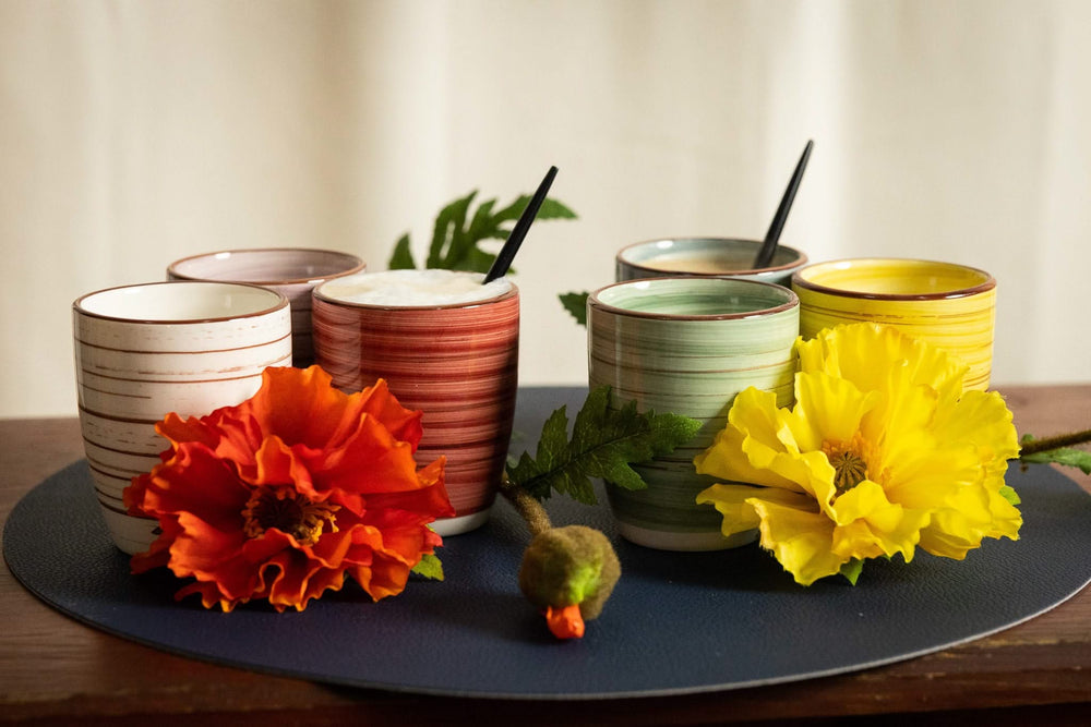 Set de tasses Studio Tavola - en céramique - Sunny Summer - 350 ml - 6 pièces