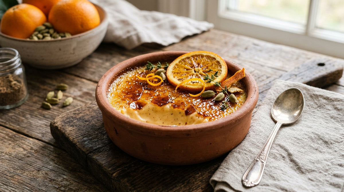 Un dessert classique avec une touche chaleureuse et terreuse
