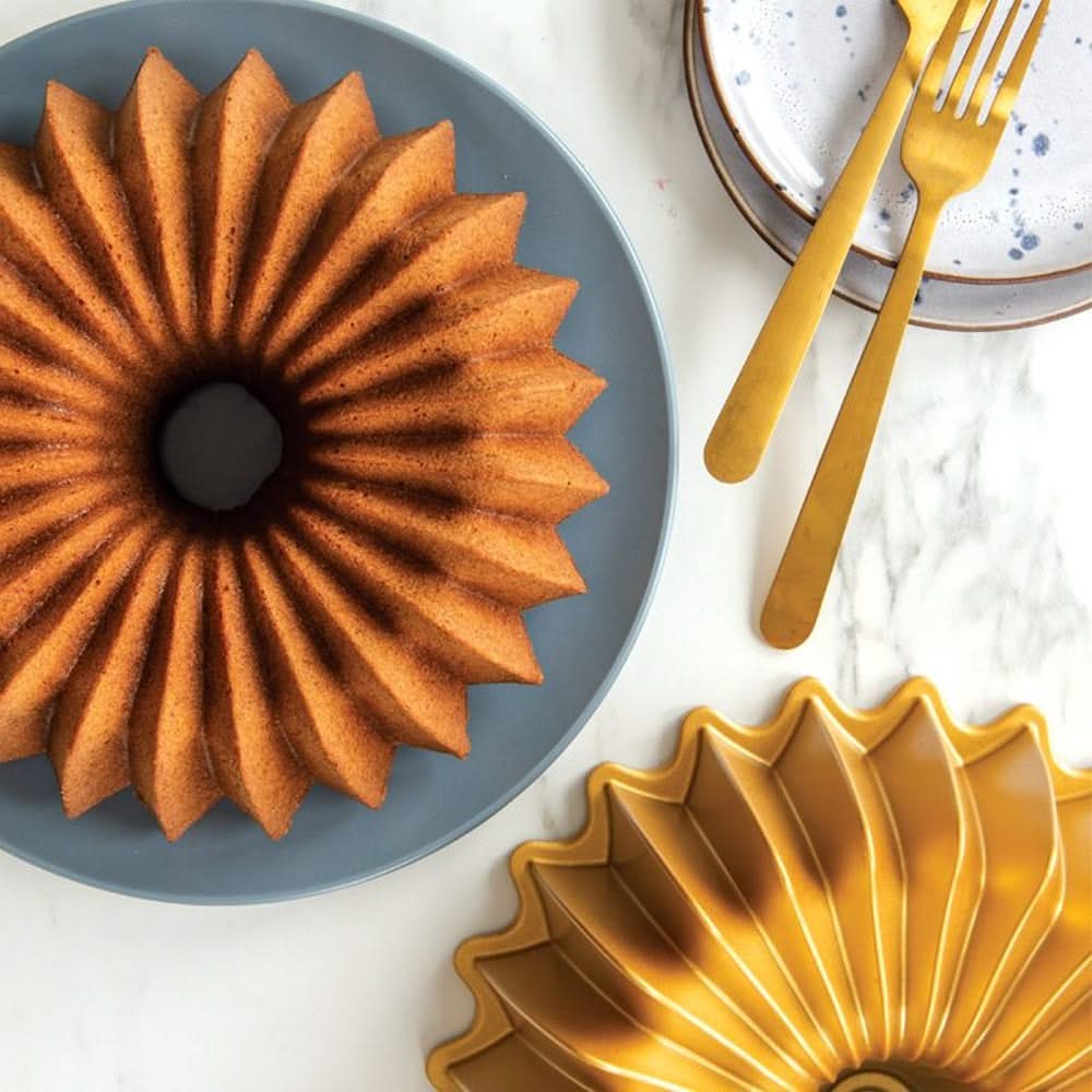 Moule à Bundt Nordic Ware Brilliance Bundt Or - Aluminium coulé - ø 26 cm