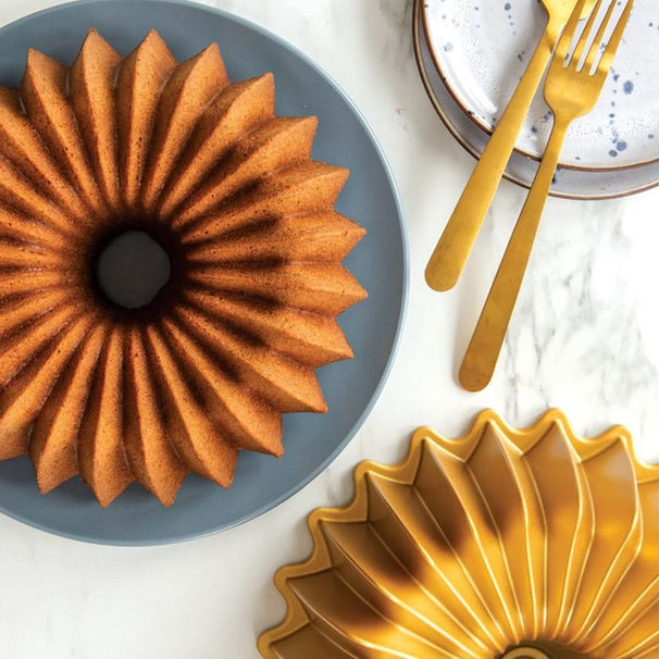 Moule à Bundt Nordic Ware Brilliance Bundt Or - Aluminium coulé - ø 26 cm