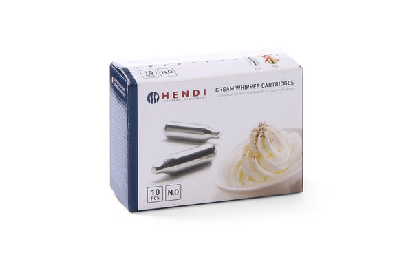 Set de cartouches à chantilly Hendi - en N2O - Profi Line - 29 g - 10 pièces