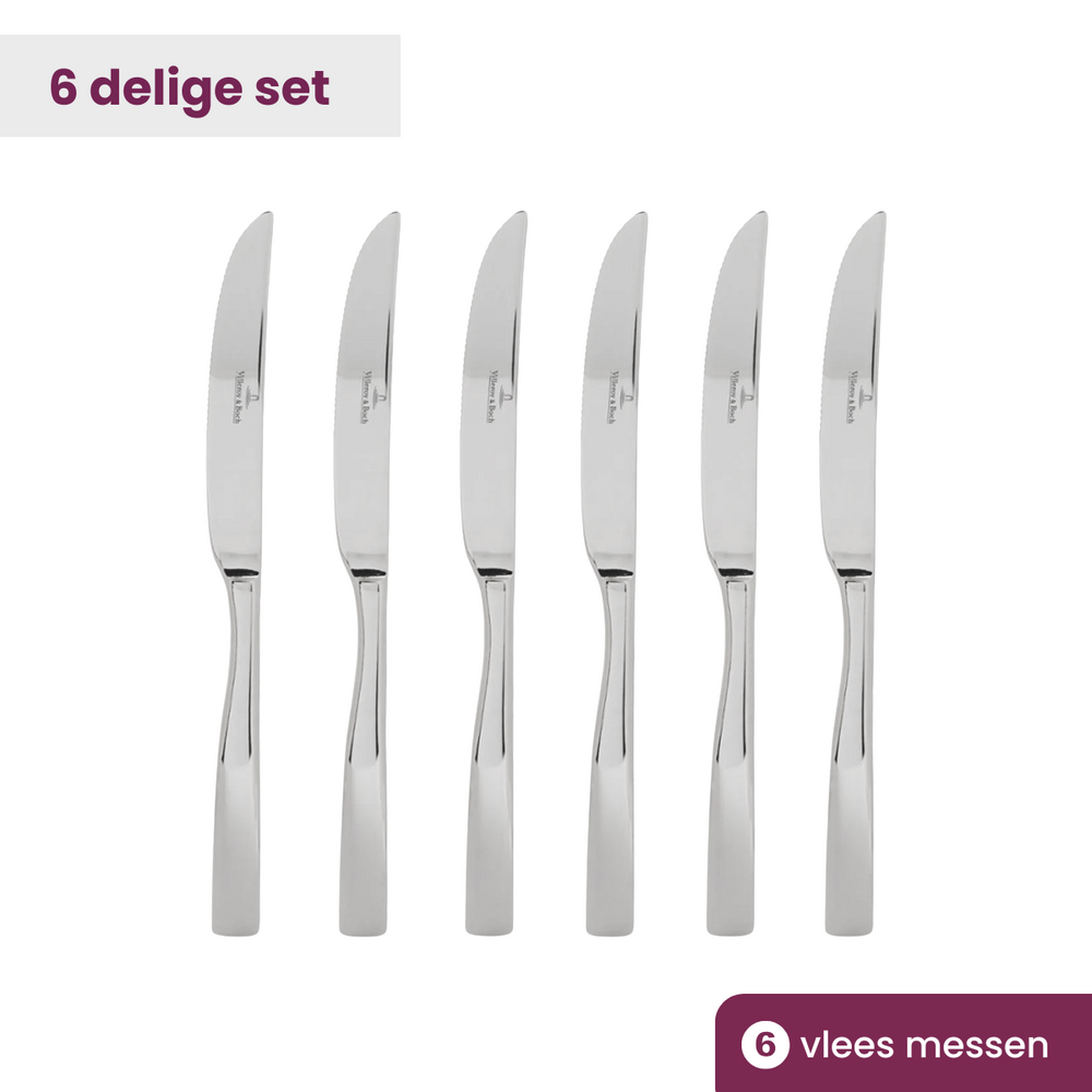 Ensemble de couteaux à steak Villeroy & Boch Piemont - 6 pièces