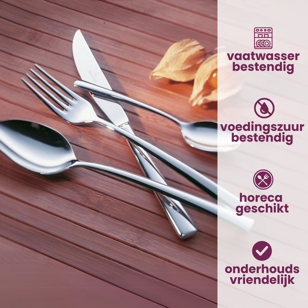 Ensemble de couverts Villeroy & Boch Piemont - 18/10 inox - 12 pièces / 3 personnes