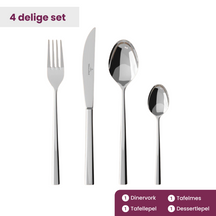 Ensemble de couverts Villeroy & Boch Couvert Piemont - 18/10 - 4 pièces