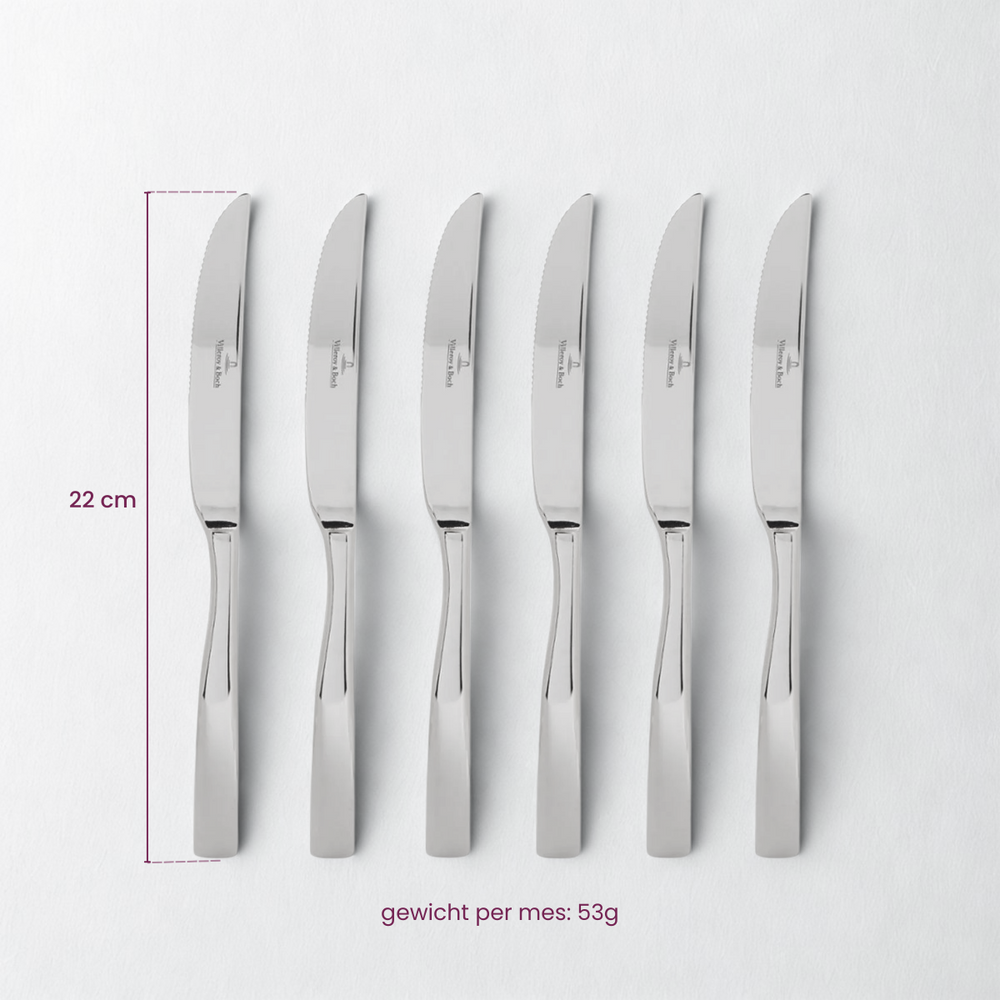 Ensemble de couteaux à steak Villeroy & Boch Piemont - 6 pièces
