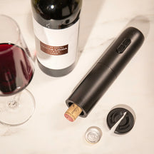 Ensemble d'ouvre-bouteille électrique Vacu Vin - Tire-bouchon - Noir - 2 pièces