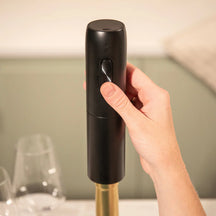 Ensemble d'ouvre-bouteille électrique Vacu Vin - Tire-bouchon - Noir - 2 pièces