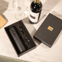 Ensemble d'ouvre-bouteille électrique Vacu Vin - Tire-bouchon - Noir - 2 pièces