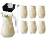 Set à cocktail Vanessa - Carafe 1,6 L avec 6 Verres Longdrink 390 ml, Cuillère à cocktail & Moule à glaçons