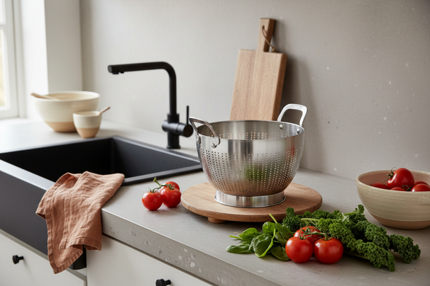 Passoire Cookinglife - Passoire à égoutter - en inox - Ø 23,5 cm