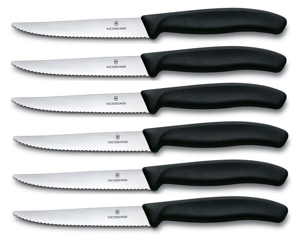 Couteaux à steak Victorinox Swiss Classic Crantés - 6 pièces