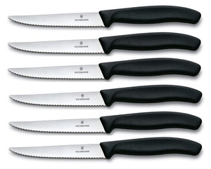 Couteaux à steak Victorinox Swiss Classic Crantés - 6 pièces
