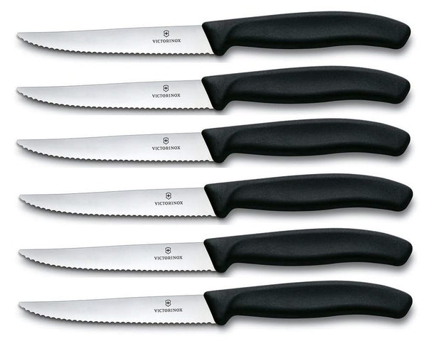 Couteaux à steak Victorinox Swiss Classic Crantés - 6 pièces