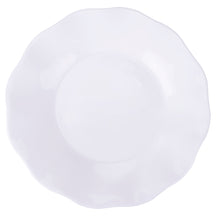 Service de table Villa d'Este Home Scallop Blanc Opaal 18 pièces / 6 personnes - 6 assiettes à dîner, 6 assiettes à petit déjeuner et 6 assiettes creuses