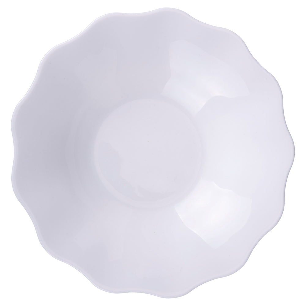 Service de table Villa d'Este Home Scallop Blanc Opaal 18 pièces / 6 personnes - 6 assiettes à dîner, 6 assiettes à petit déjeuner et 6 assiettes creuses