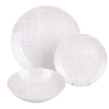 Service de table Villa d'Este Home Texture 18 pièces / 6 personnes - 6 assiettes à dîner, 6 assiettes à petit-déjeuner et 6 assiettes creuses