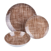 Service de table Villa d'Este Home Texture 18 pièces / 6 personnes - 6 assiettes à dîner, 6 assiettes à petit-déjeuner et 6 assiettes creuses