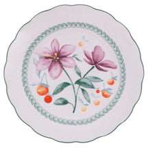 Service de table Villa d'Este Home Cherry Flowers Baita 18 pièces / 6 personnes - 6 assiettes à dîner, 6 assiettes à petit-déjeuner et 6 assiettes creuses