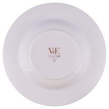 Service de table Villa d'Este Home Decor blanc opale 18 pièces / 6 personnes - 6 assiettes à dîner, 6 assiettes à petit déjeuner et 6 assiettes creuses