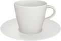 Tasse à café et soucoupe Villeroy & Boch Manufacture Rock - Blanc - 160 ml