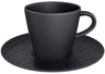 Tasse à café et soucoupe Villeroy & Boch Manufacture Rock - Noir - 160 ml