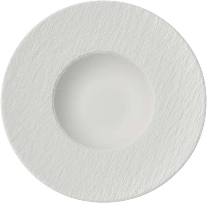 Service de vaisselle Villeroy & Boch Manufacture Rock - Blanc - 12 pièces / 4 personnes - 4 Assiette plates, 4 assiettes à petit-déjeuner en 4 assiettes creuses