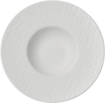 Service de vaisselle Villeroy & Boch Manufacture Rock - Blanc - 12 pièces / 4 personnes - 4 Assiette plates, 4 assiettes à petit-déjeuner en 4 assiettes creuses