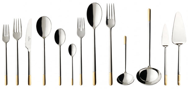 Ensemble de couverts Villeroy & Boch Ella - Doré - 113 pièces