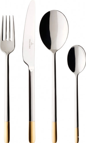 Ensemble de couverts Villeroy & Boch Ella - Doré - 24 pièces