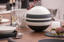 Ensemble de service Villeroy & Boch - 2 personnes - La Boule - Noir - Blanc - 7 pièces