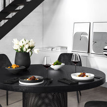 Ensemble de service Villeroy & Boch - 2 personnes - La Boule - Noir - Blanc - 7 pièces