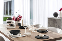 Ensemble de service Villeroy & Boch - 2 personnes - La Boule - Noir - Blanc - 7 pièces