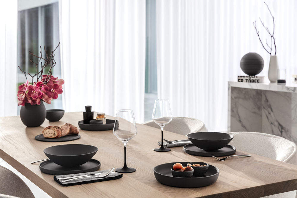 Ensemble de service Villeroy & Boch - 2 personnes - La Boule - Noir- 7 pièces