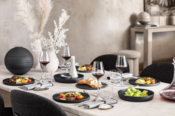 Ensemble de service Villeroy & Boch - 2 personnes - La Boule - Noir- 7 pièces