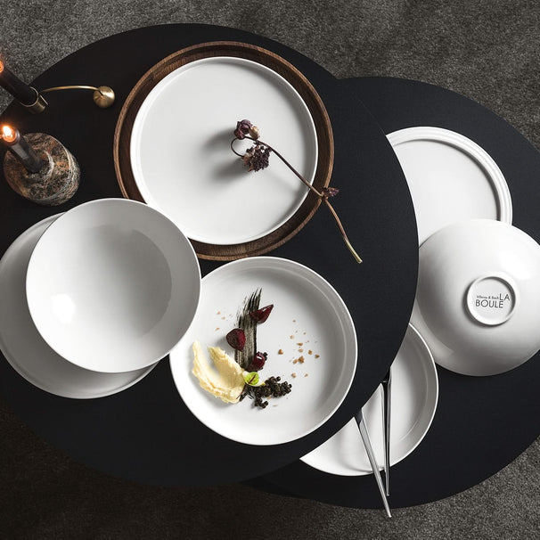 Ensemble de service Villeroy & Boch - 2 personnes - La Boule - Blanc- 7 pièces