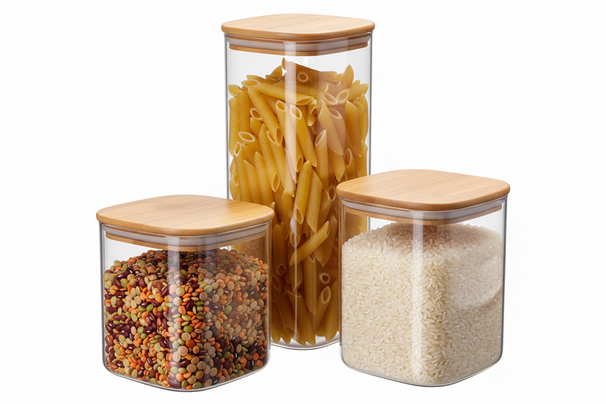 Ensemble de bocaux Cookinglife - Conservation - 700/1000/1500 ml - 3 pièces
