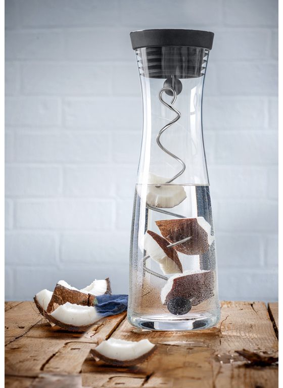 Carafe WMF - Carafe en borosilicate - Basic - 1,5 L - Noir-Argent